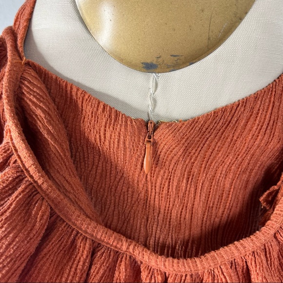 Anthropologie Chloe Oliver Uptown Maxi Saffron Cold Shoulder Dress - Picture 7 of 10